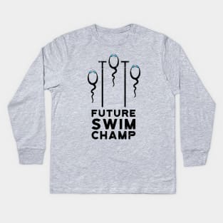 Future Swim Champ 2 Kids Long Sleeve T-Shirt